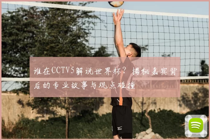 谁在CCTV5解说世界杯?揭秘嘉宾背后的专业故事与观点碰撞
